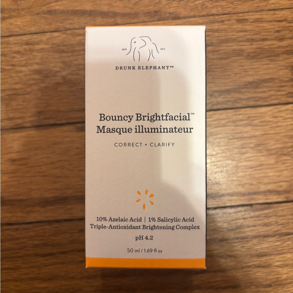 drunk elephant bouncy brightfacial masque illuminator